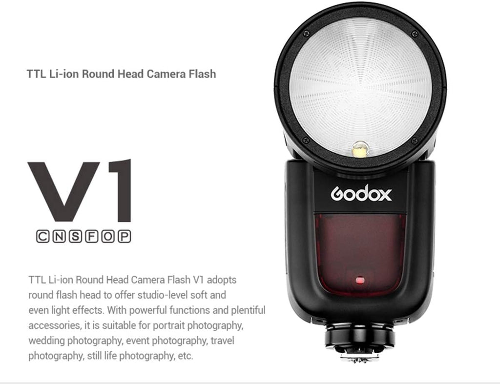 On-Camera Round Camera Flash Speedlight for FUJIFILM Cameras Q300