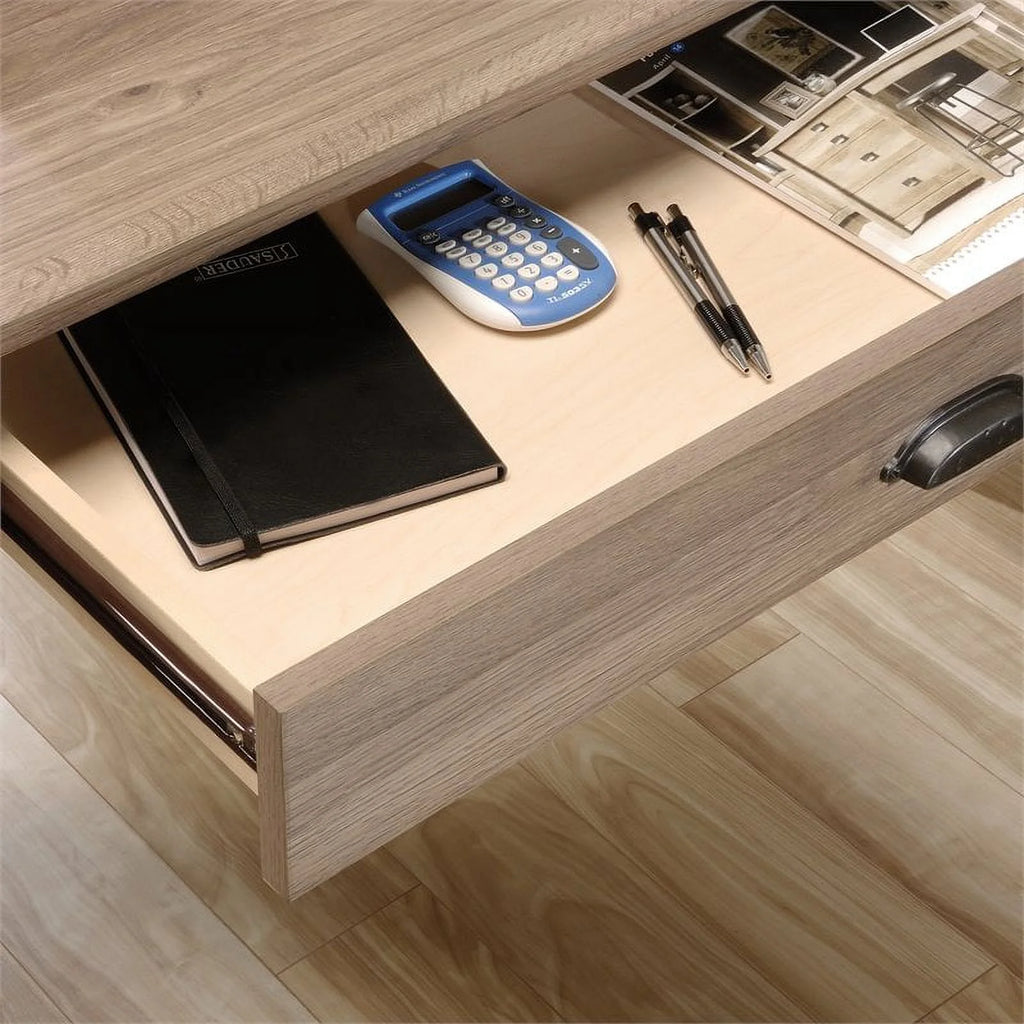 L-Desk, Salt Oak Finish T30050