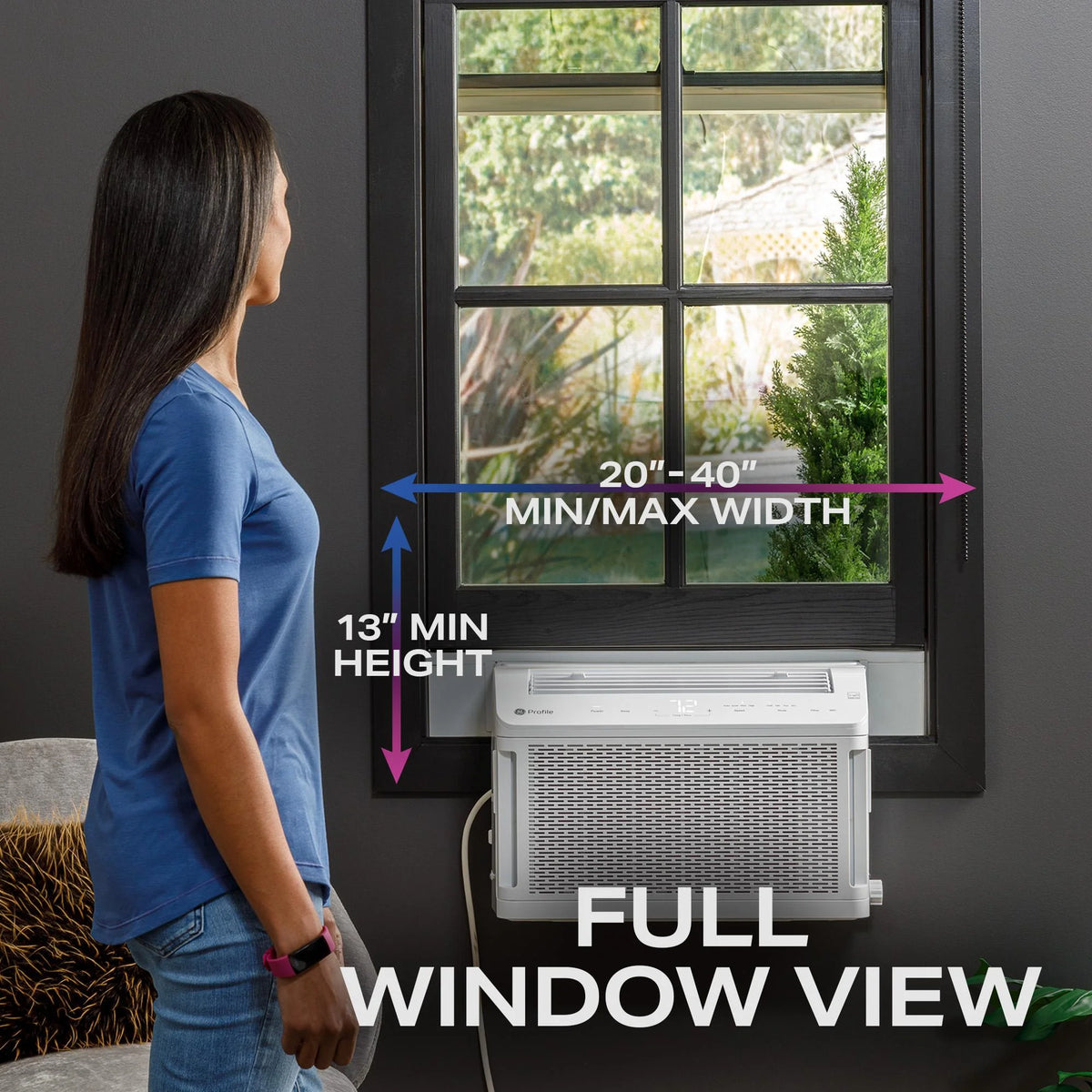 8,000 BTU Smart Window-Mounted Air Conditioner with Wi-Fi U223