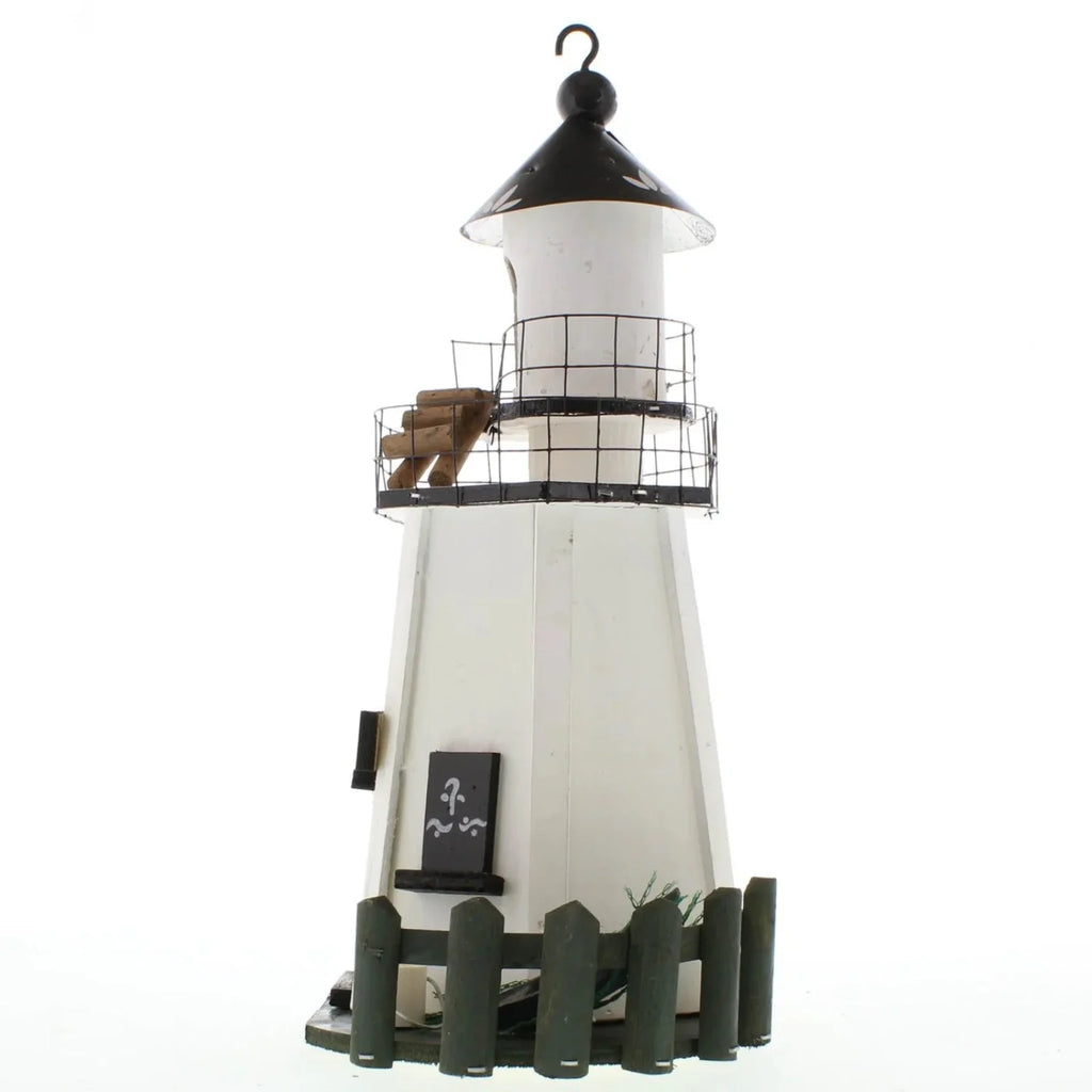 Nautical Wood Lighthouse Bird House K62432