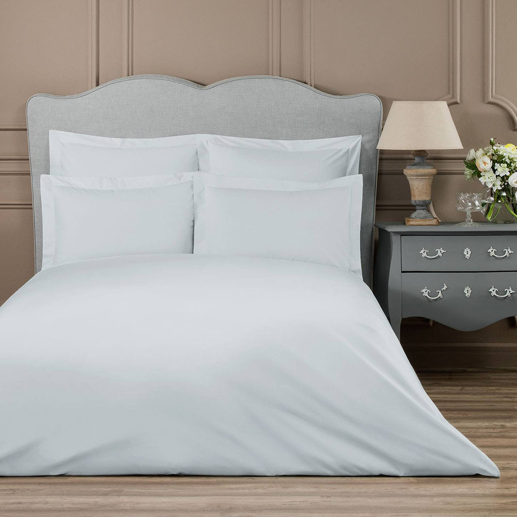 Light Blue-Gray Cotton Sateen Duvet Cover Single Size H60012