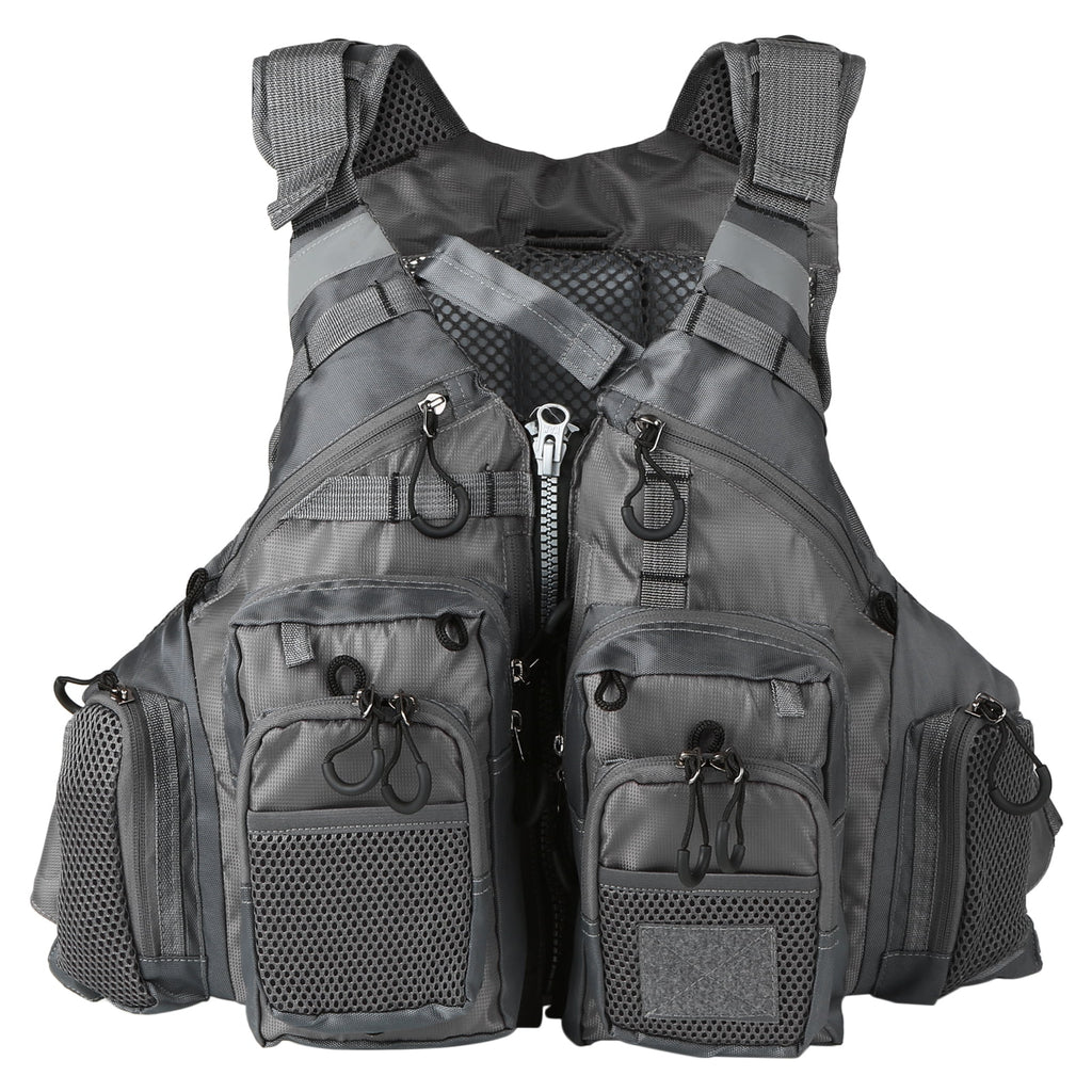Padded Outdoor Fishing Life Jacket Vest with 209lb Bearing Capacity O4551
