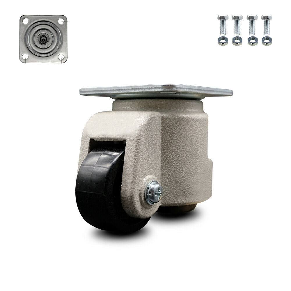 Nylon Swivel Light Duty Floor Leveling Caster with Black Wheel Q727