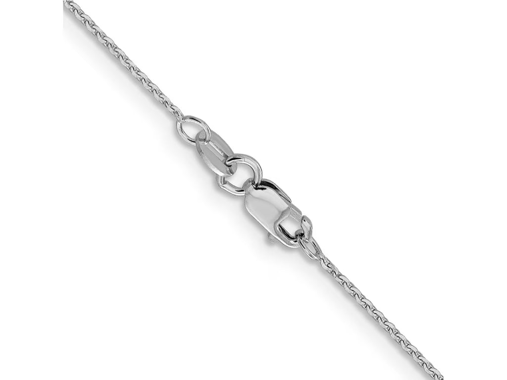 14 kt White Gold Cable Chain 20 Inches F64248