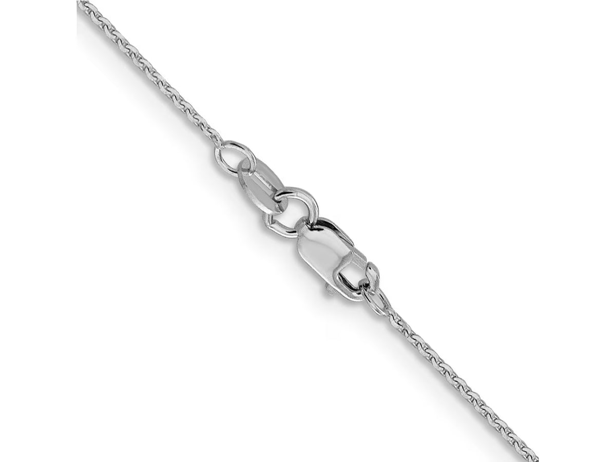 14 kt White Gold Cable Chain 20 Inches F64248