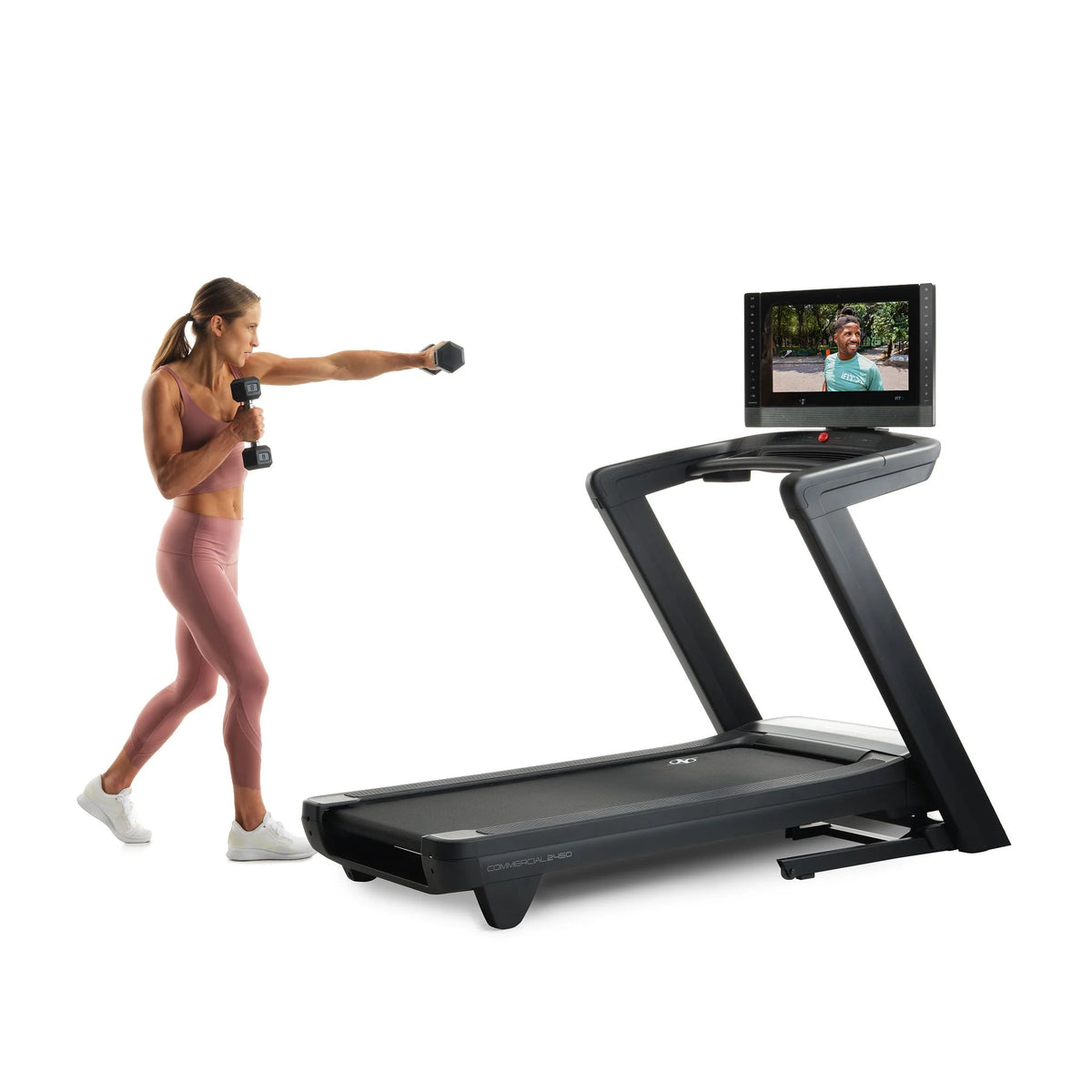 Treadmill with 22” Pivoting Touchscreen P690396