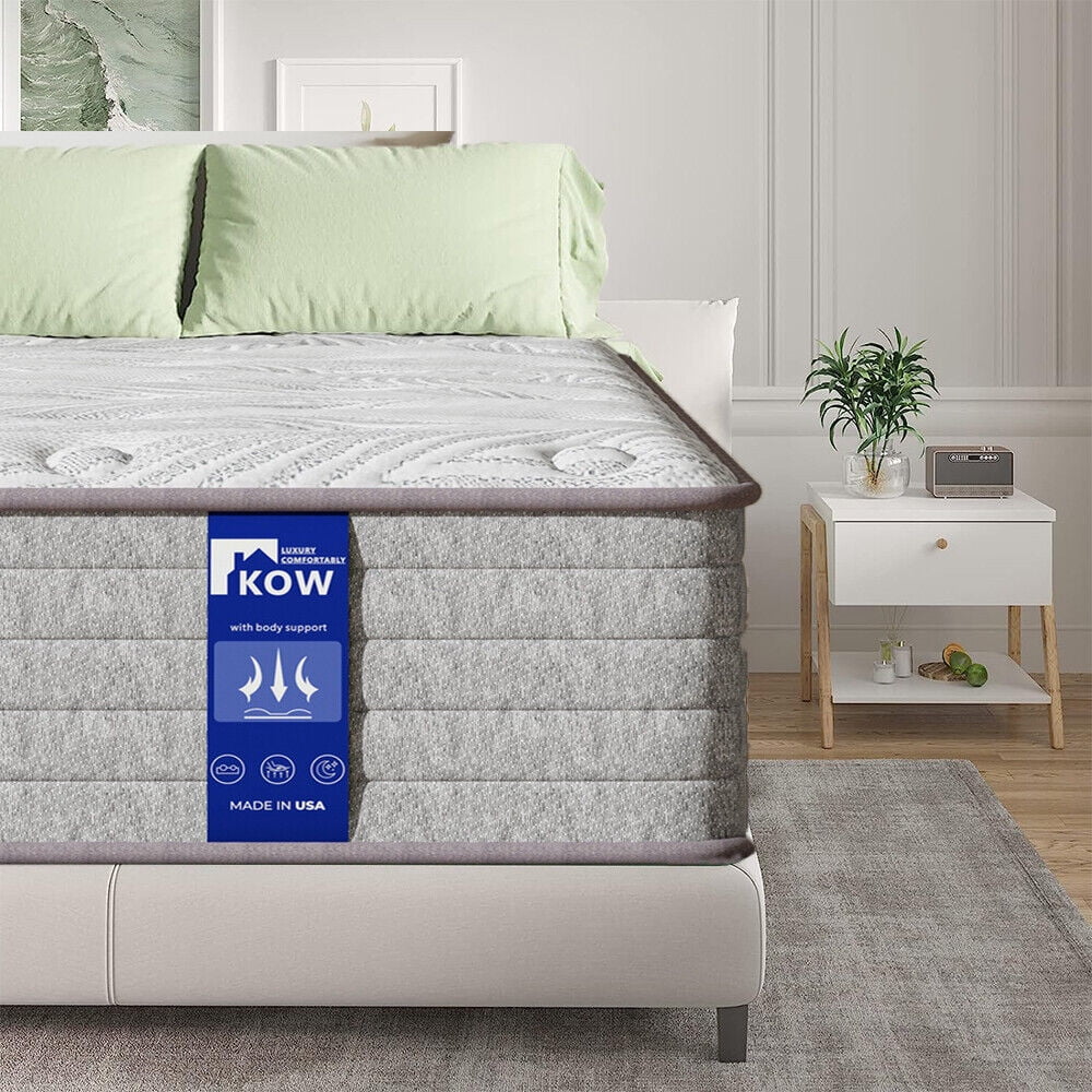 12 Full Size Gel Memory Foam Pocket Spring Hybrid Mattress Q148