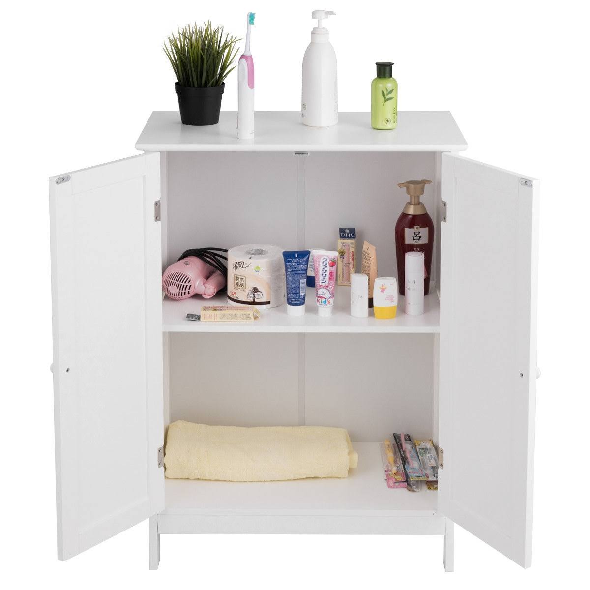 Bathroom Floor Storage Double Door Cabinet C2981
