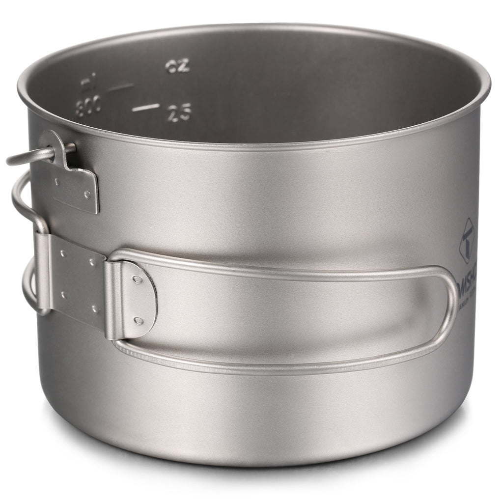 Titanium Hanging Pot for Camping 750ml/900ml/1100ml/1600ml/2000ml/2800ml N44597