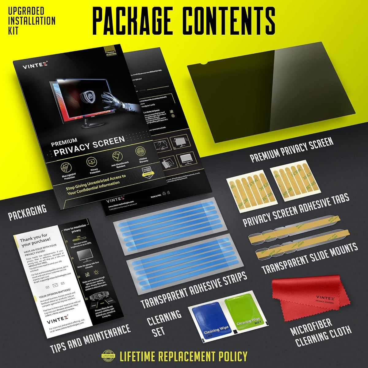19 Inch Anti-Glare Computer Privacy Screen Filter Pack of 2 Q9346