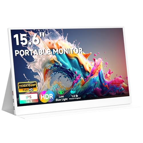 15.6inch 1080P FHD HDR IPS Portable Gaming Monitor with Smart Cover S488