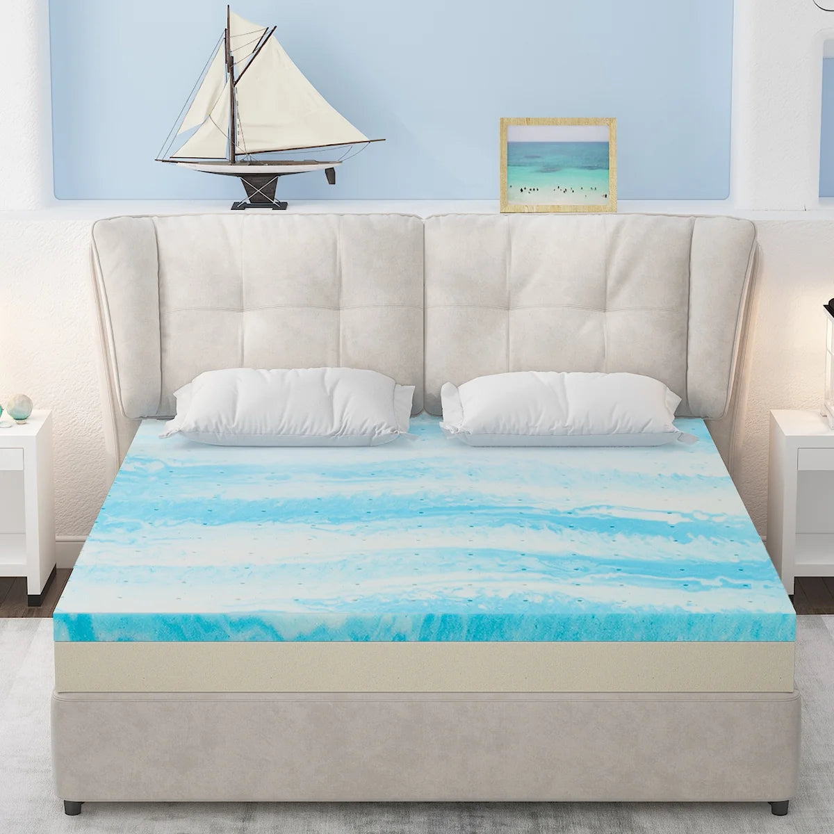 3 Inch Twin Gel Memory Foam Mattress Topper U50939