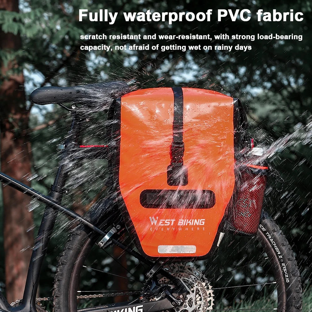 Expandable Bike Rear Seats Bag, Waterproof Cycling Trunk Bag G75110