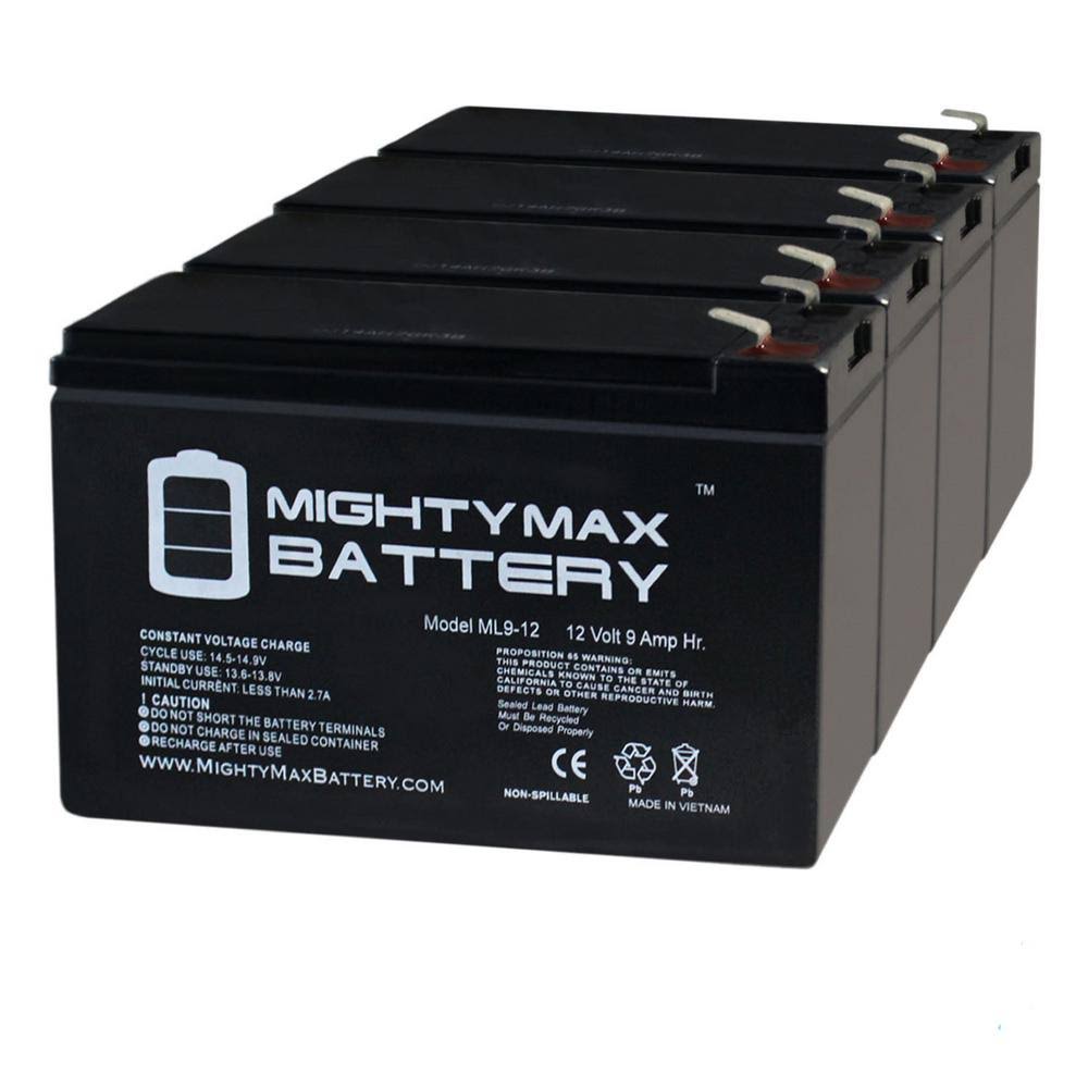 12-Volt 9 Ah SLA AGM Replacement Battery (4-Pack) L965