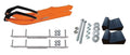 Orange Snowmobile Skis with 6" Shaper Bars Complete Kit K798037