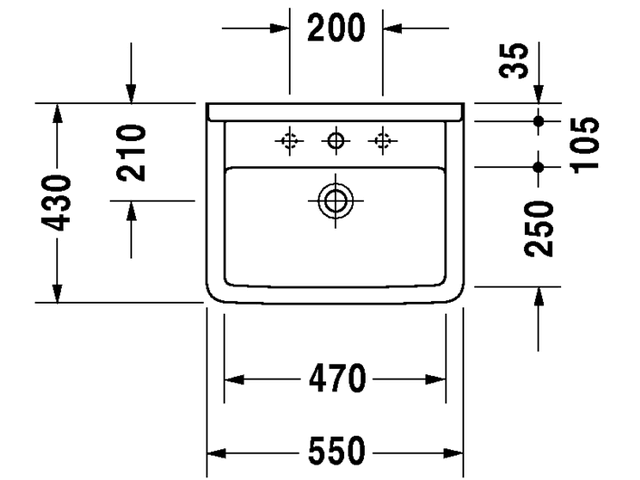 Wall Mount Washbasin M5375