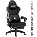 Black Ergonomic Gaming Chair with Footrest Q86283