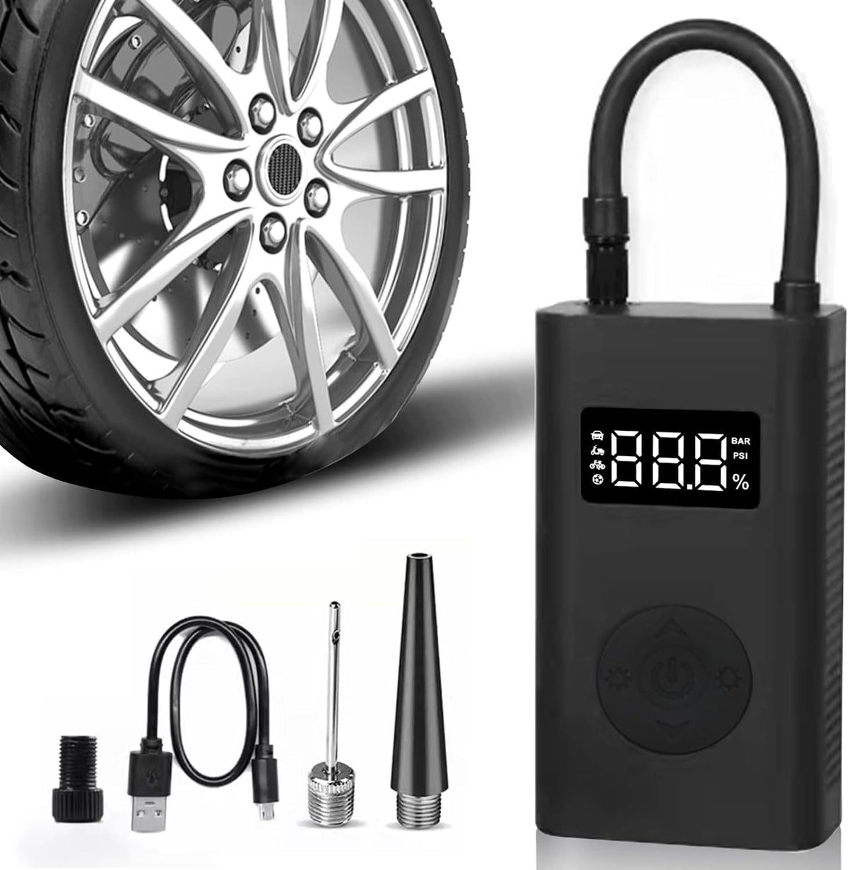 Navy blue Cordless Tire Inflator Pump Pack of 2 G6051