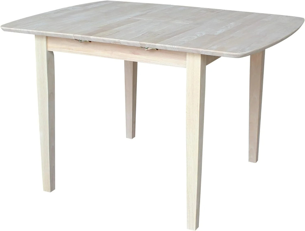 Unfinished Shaker Leg Dining Table With Extension U310509