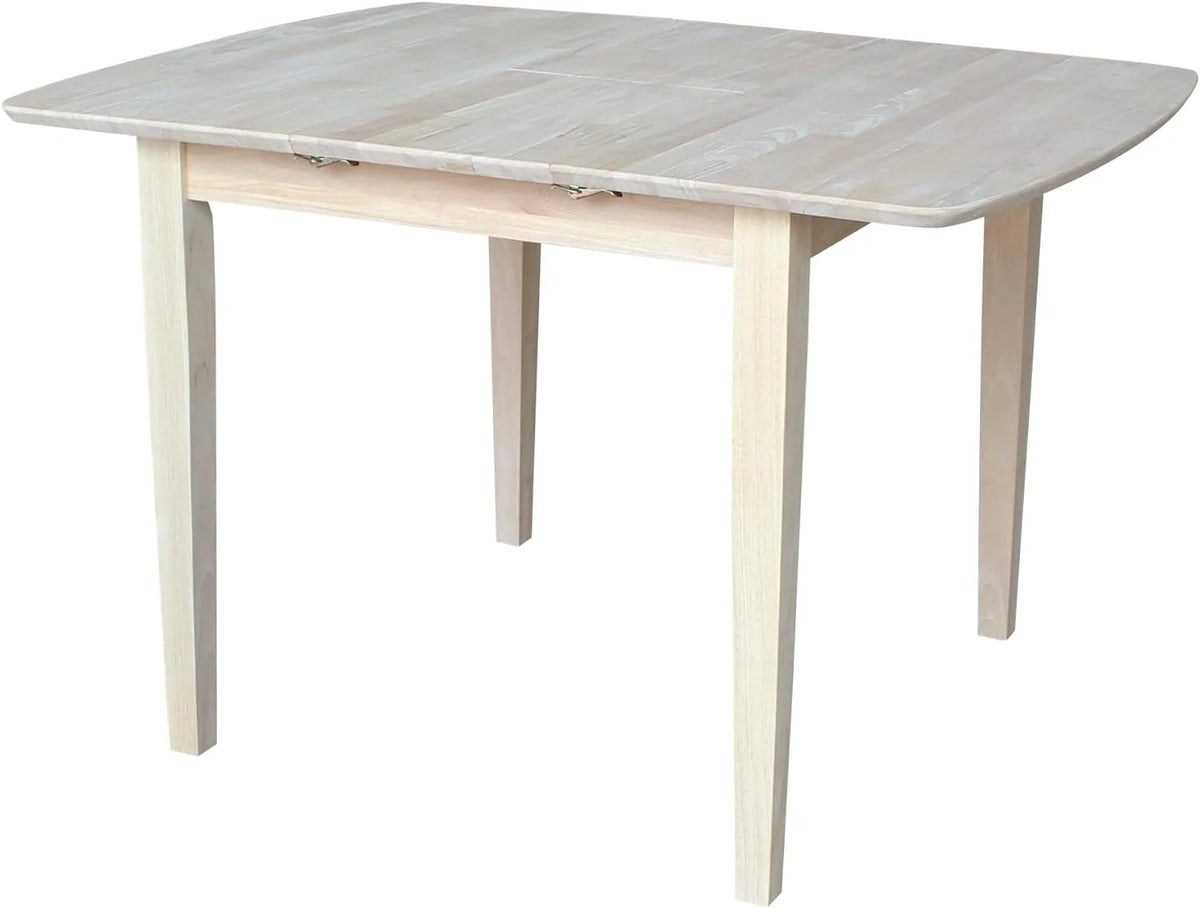 Unfinished Shaker Leg Dining Table With Extension U310509