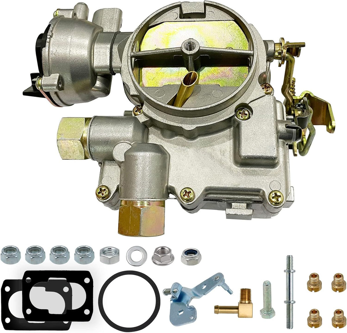 Marine Carburetor 2 Barrel Electric Choke with Jets and Gaskets M9896