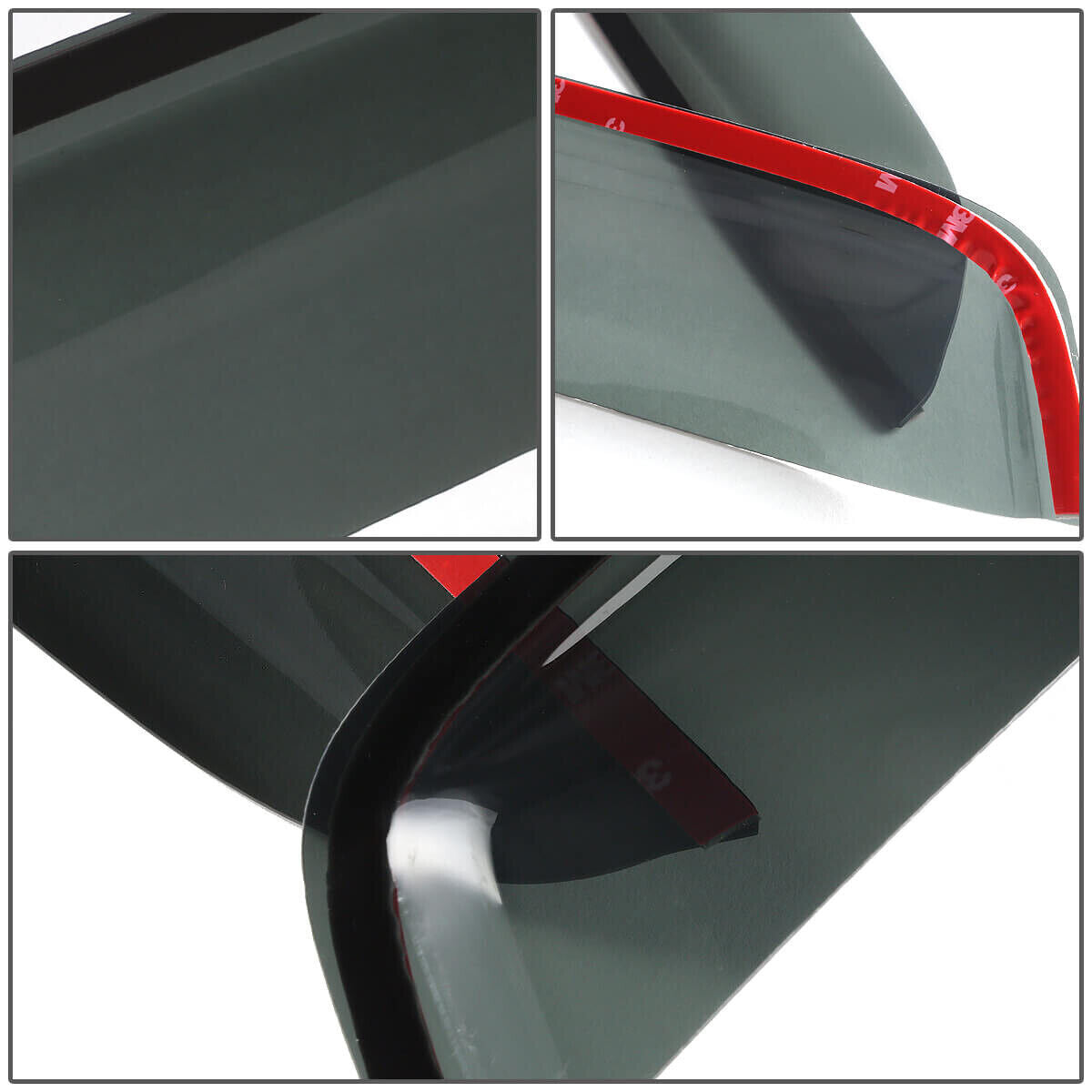Smoke Window Visor Wind Rain Deflector In-Channel O6435