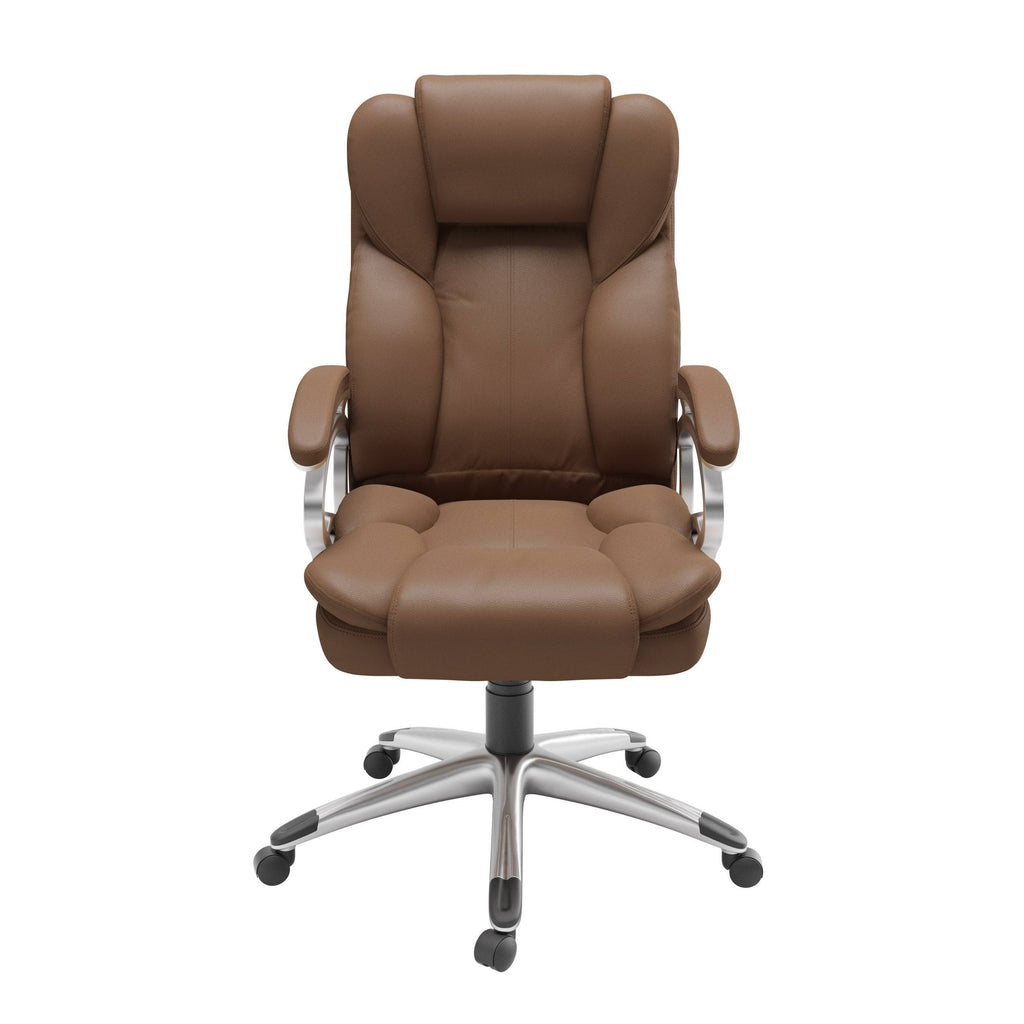 Caramel Brown Leatherette Executive Office Chair F273