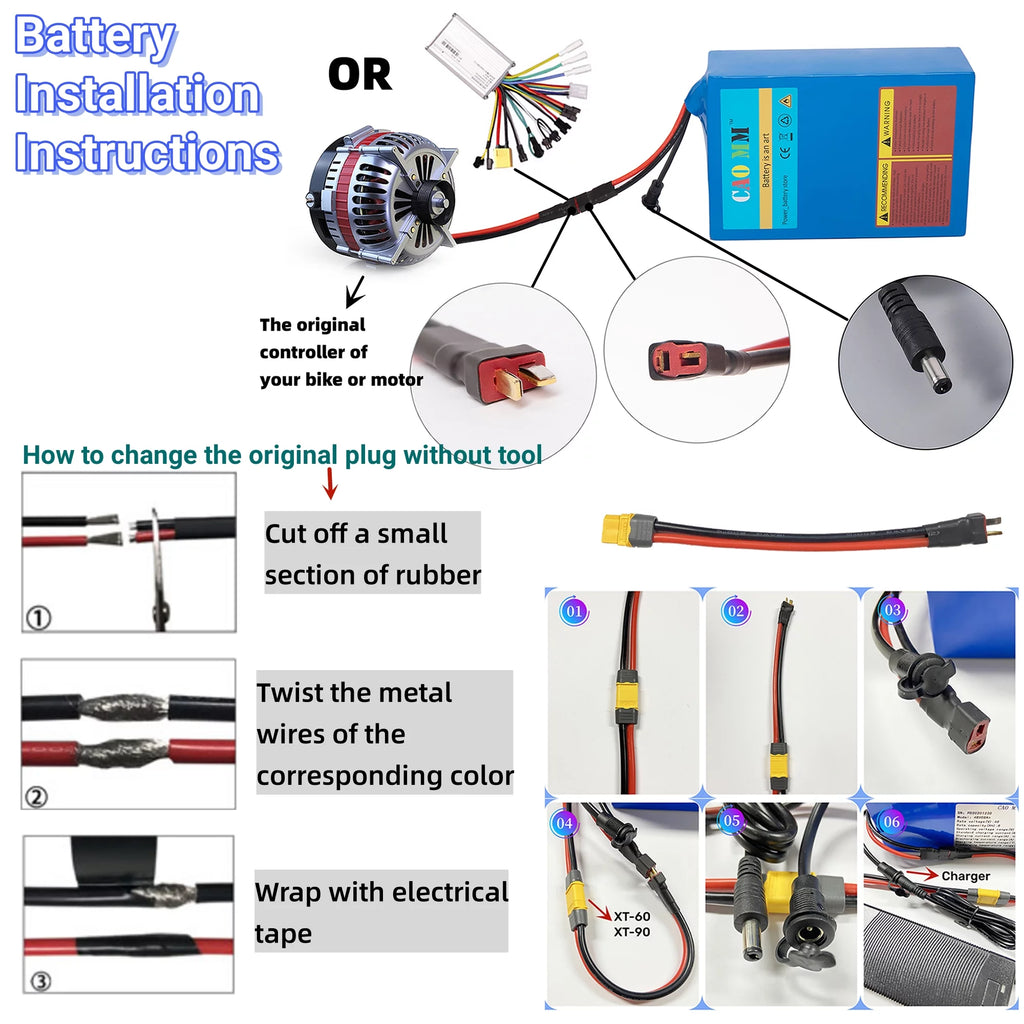 48V 10AH Lithium Battery with 5A Fast Charger O466