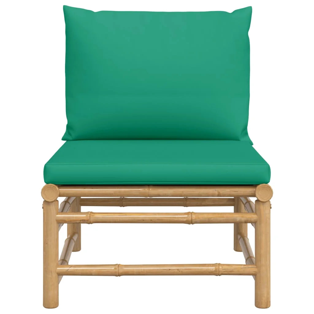 Green Cushions Bamboo Patio Sofa E282642