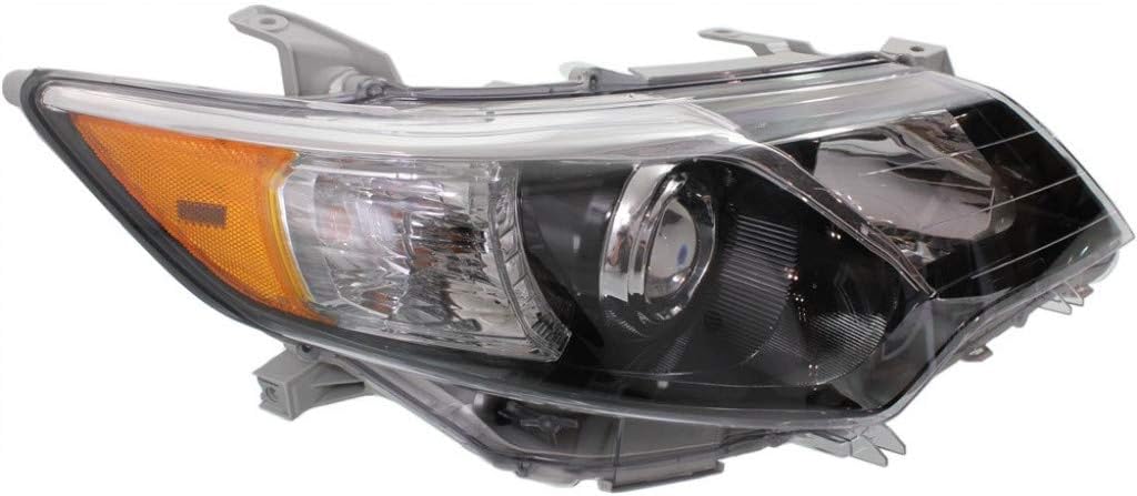 Passenger Side Halogen Headlight Assembly for Toyota Camry SE Model S331