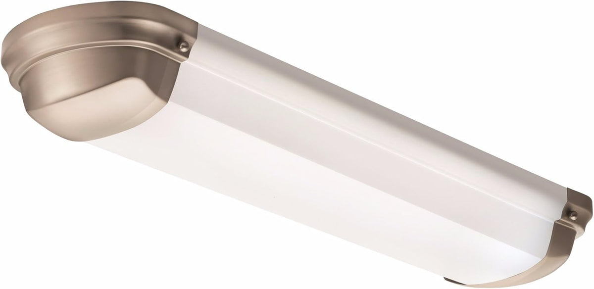 2-Foot Brushed Nickel Linear Light, 4000K, Pack of 2 B72050