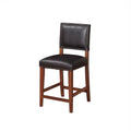 Black Faux Leather Counter Stool I4599