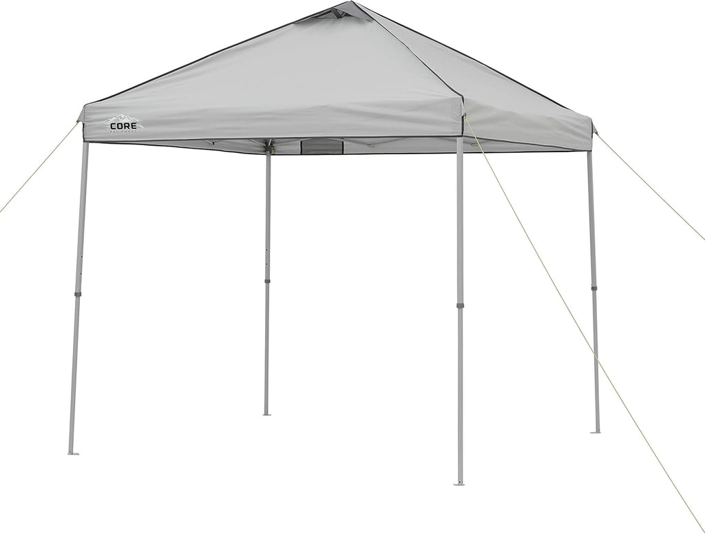 Gray 8 ft x 8 ft Straight Leg Canopy Tent with Carry Bag I320