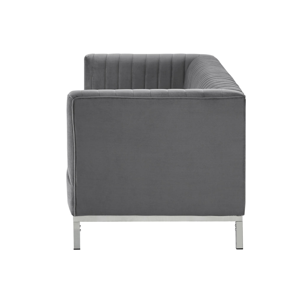 Velvet Tuxedo Sofa H3345