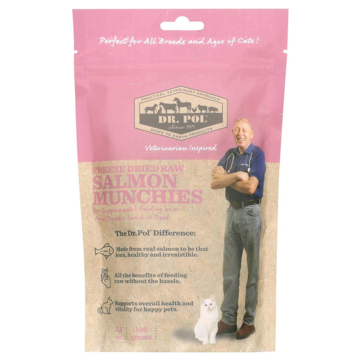 Freeze Dried Salmon Dog Treat and Meal Topper F2542