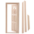Unpainted Wooden Exterior Door with Frame K67904