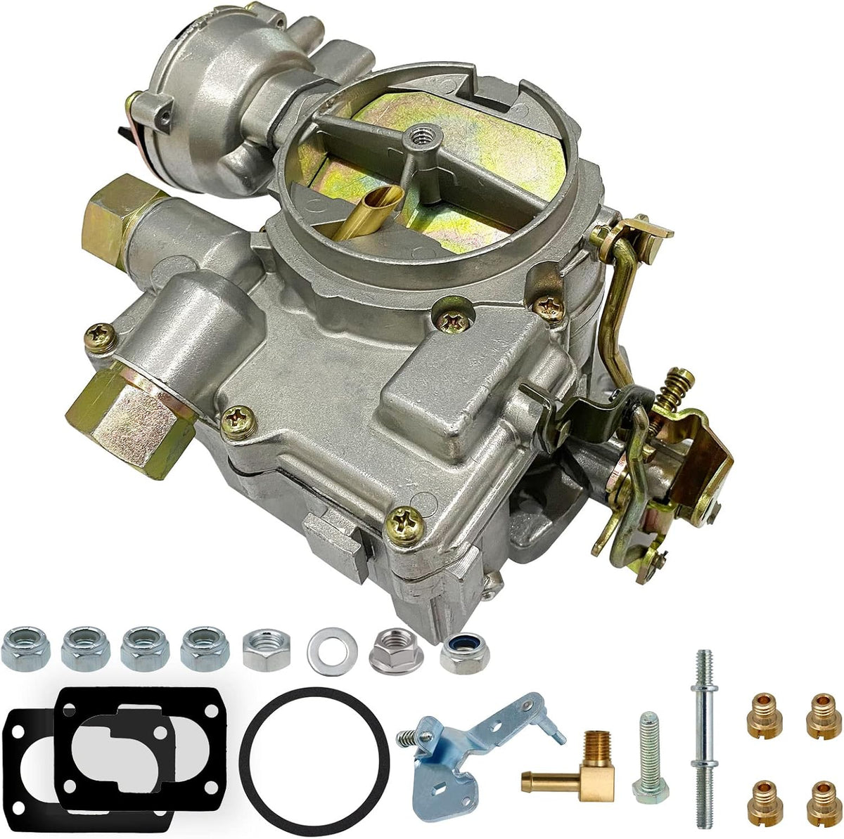 Marine Carburetor 2 Barrel Electric Choke with Jets and Gaskets M9896