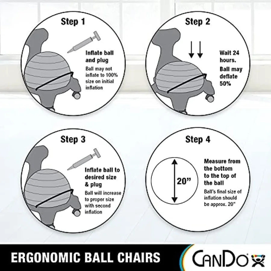 Metal Ball Chair with Air Pump T73286
