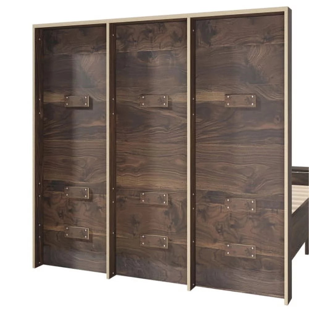 Queen Size Wood Platform Bed Frame with Storage Bench K150