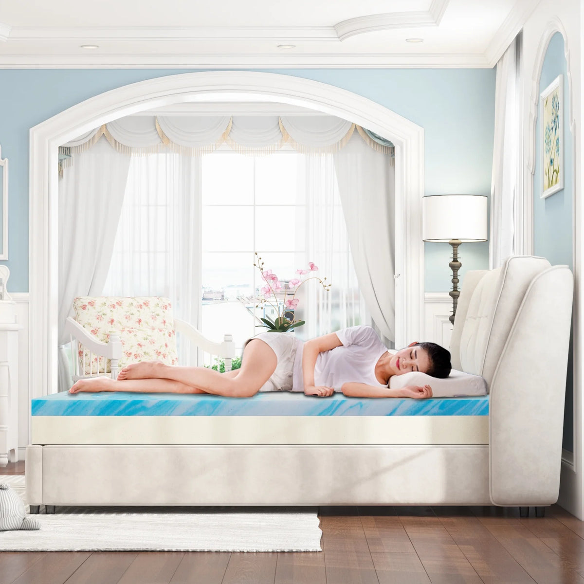 3 Inch Twin Gel Memory Foam Mattress Topper U50939