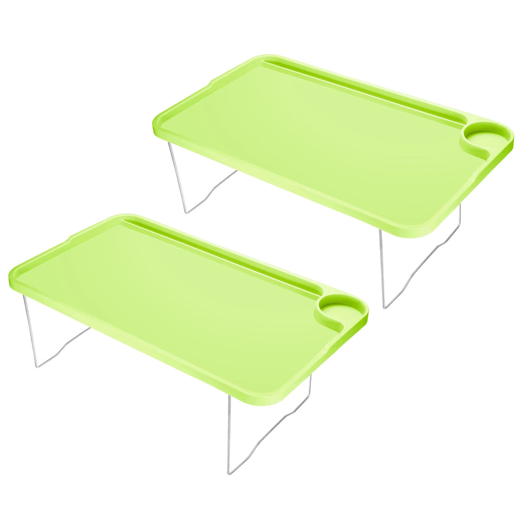 Green 2 Pack Folding Breakfast Tray Table U51596