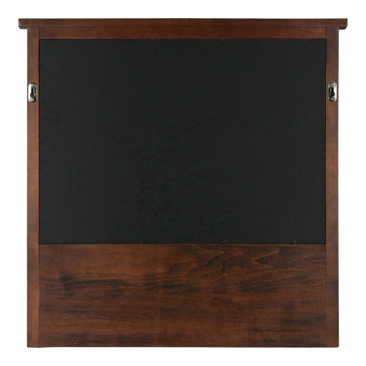 Decorative Rustic Wood Home Organizer with Chalkboard, Pockets, and Key Hooks I1773