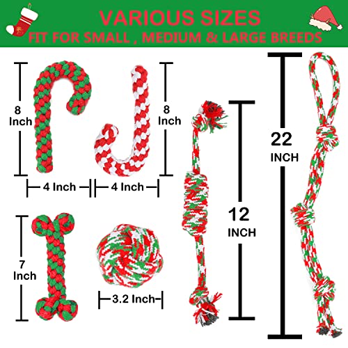 Christmas Dog Rope Toys 6 Pack H11852