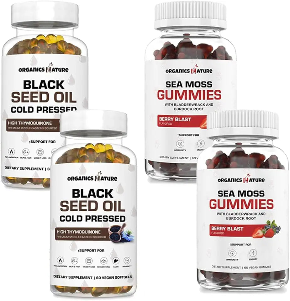 Black Seed Oil Capsules & Sea Moss Gummies C1084