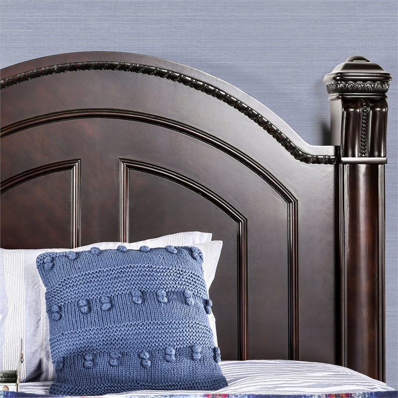 King Panel Wood Bed D9222