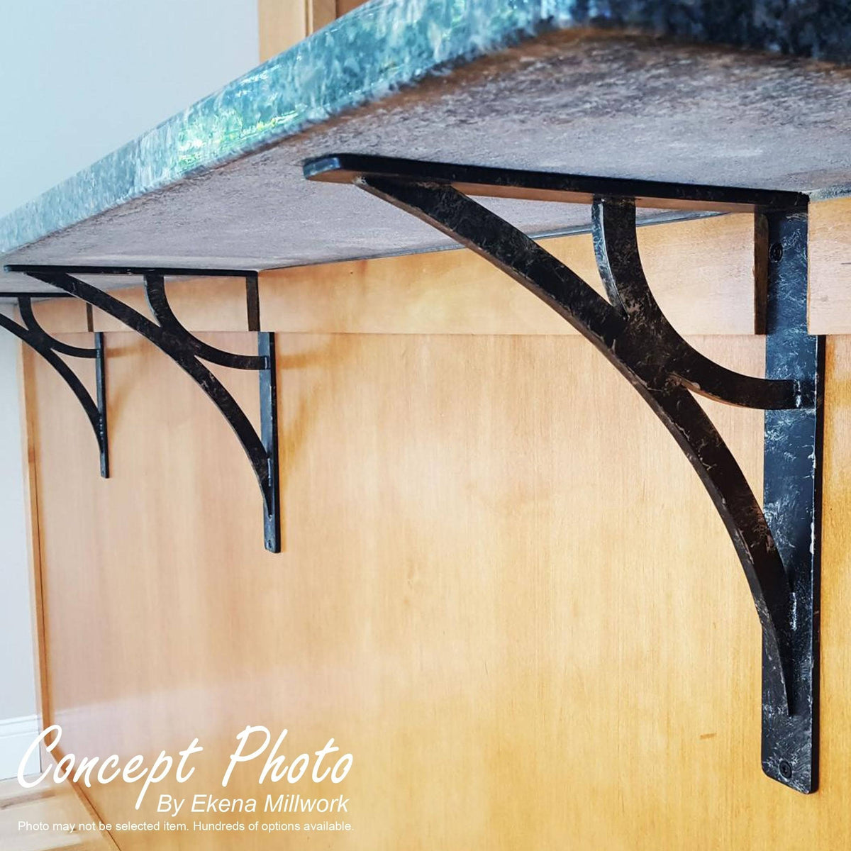 Wrought Iron Bracket Antiqued Warm Silver X404