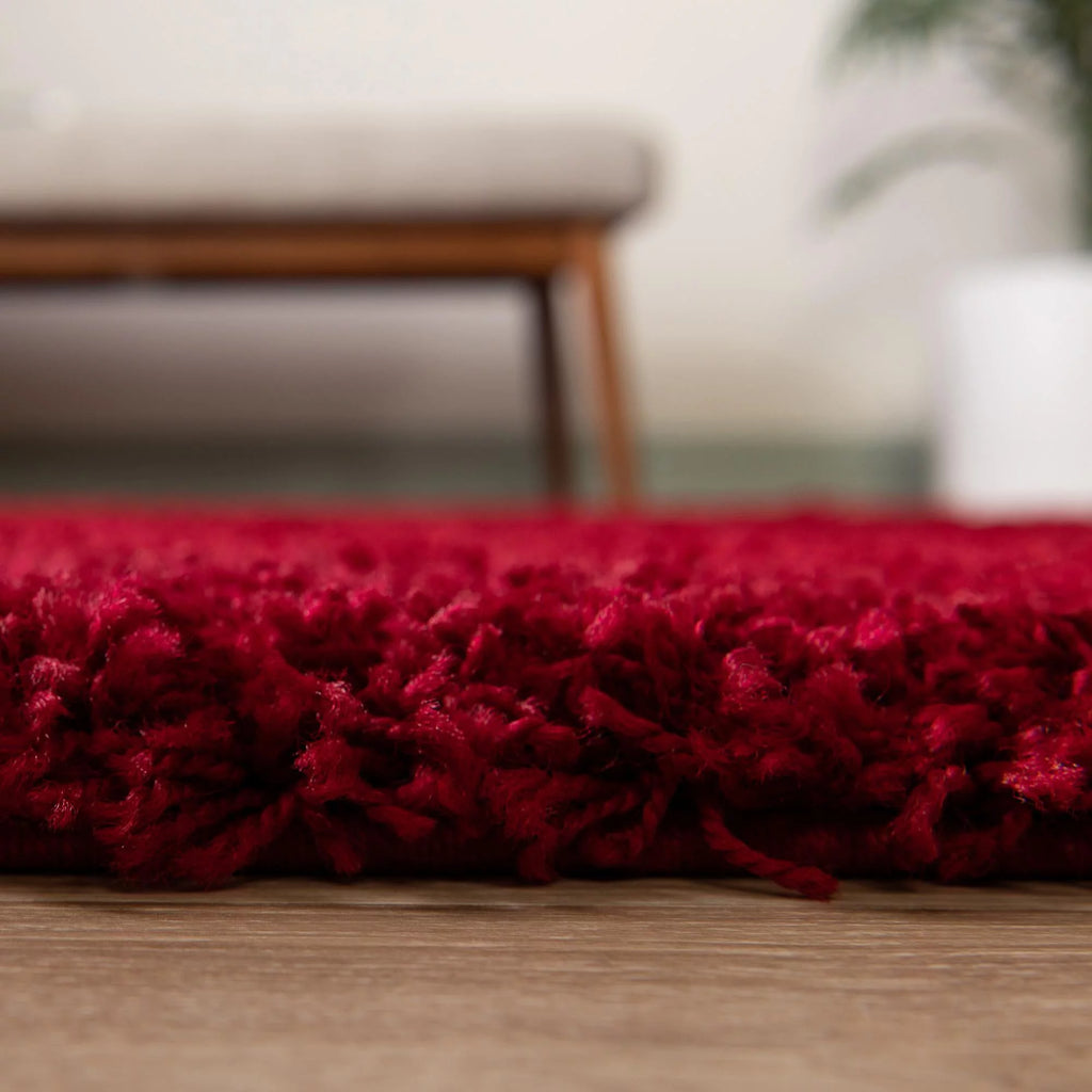 Cherry Red 7' x 10' Shag Rug H299