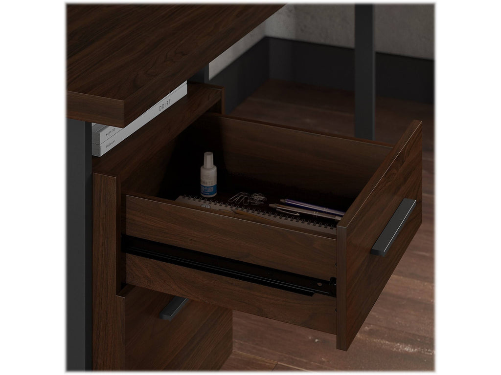 60W L Shaped Desk with Lateral File Cabinet S613894