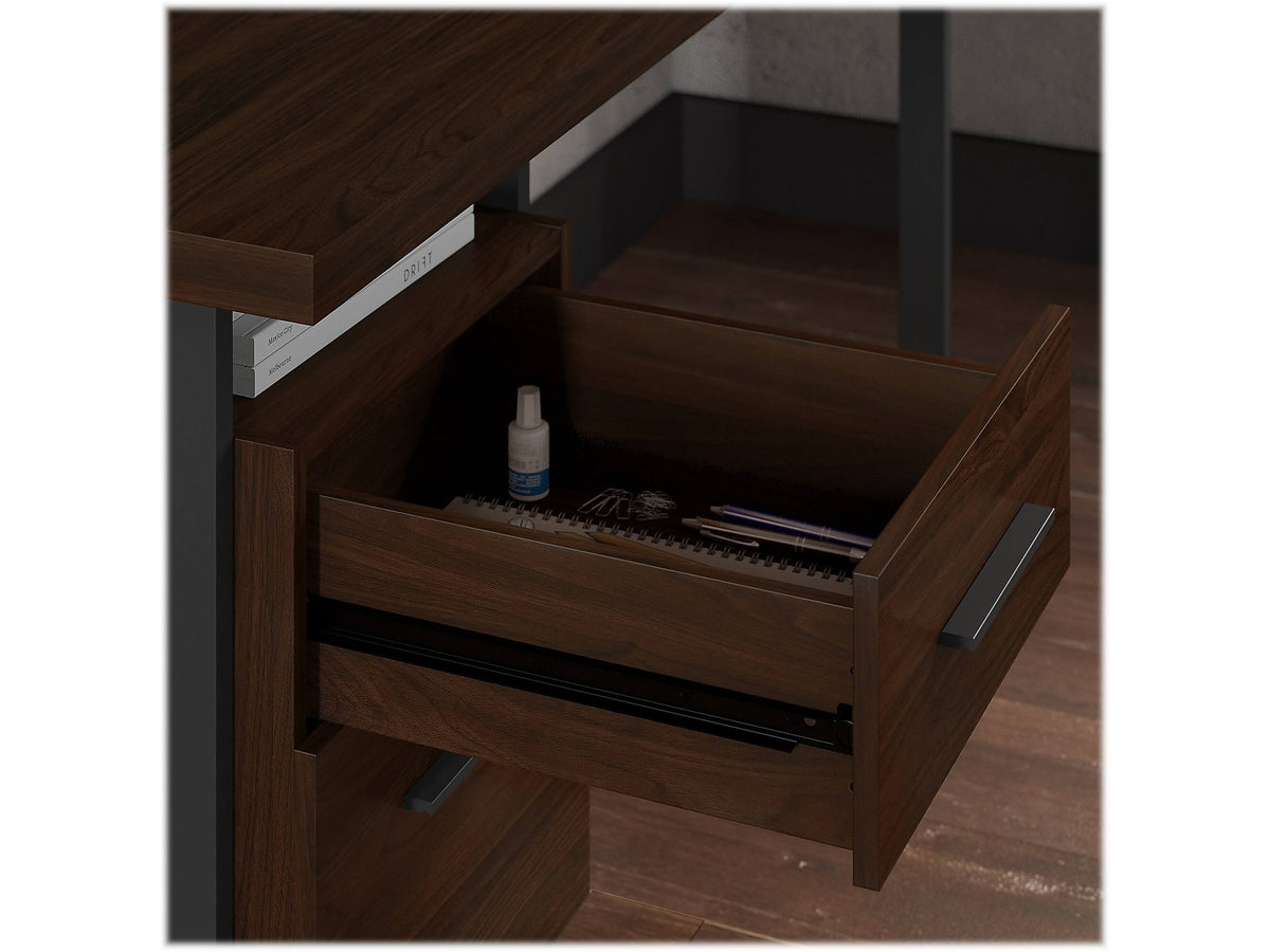 60W L Shaped Desk with Lateral File Cabinet S613894