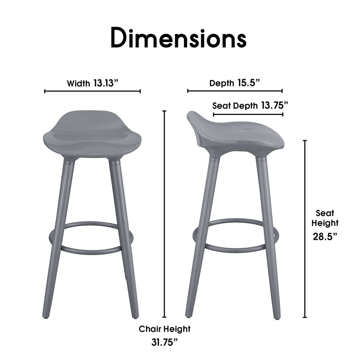 Grey Bar Stool J979287